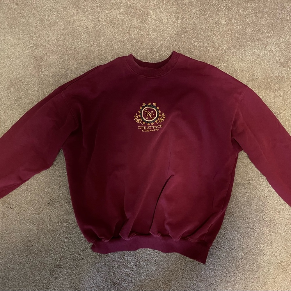 Schlatt and Co University Crew neck, embroidered, Small